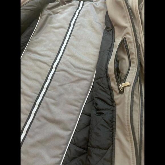 Weatherproof Men's Ultra Tech Removable Fleece Lined Hooded Jacket Large Green - Picture 10 of 15